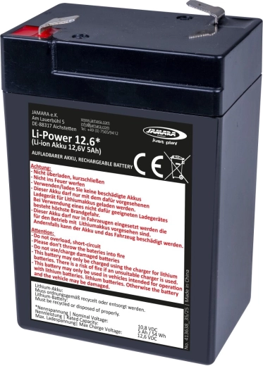 JAMARA ličio jonų baterija Li-Power 12,6 elektrinėms transporto priemonėms