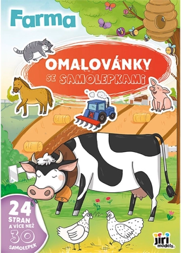 A4 Coloring Book with Stickers – Farm