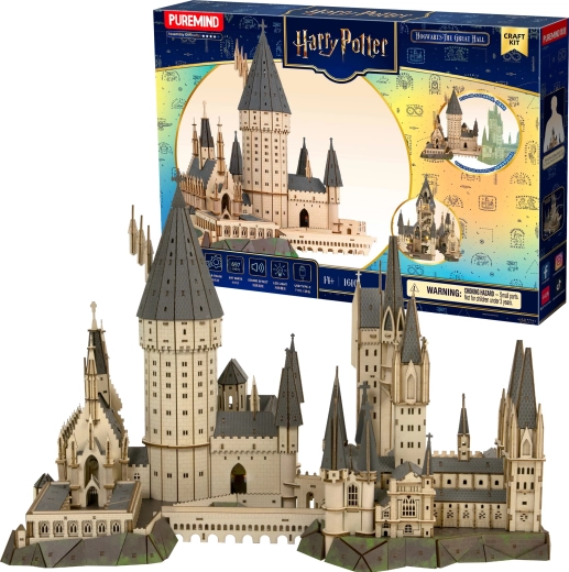 Puremind Harry Potter Wooden 3D Puzzle Hogwarts – Great Hall