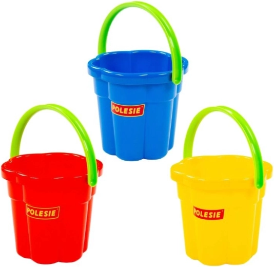 Didelis plastikinis kibirėlis gėlės formos – 1 vnt.