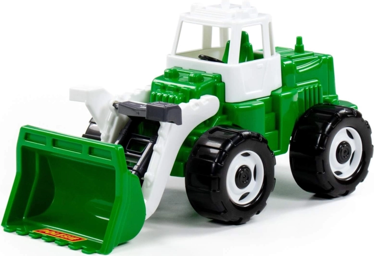 Movable bucket for scooping and moving material