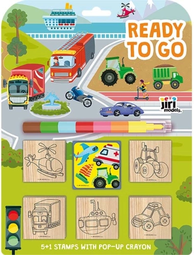 Stamps 5+1 with Crayon – Transport