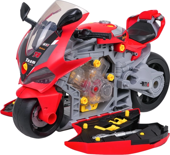 Atidaromi šonai ir išimamas variklis