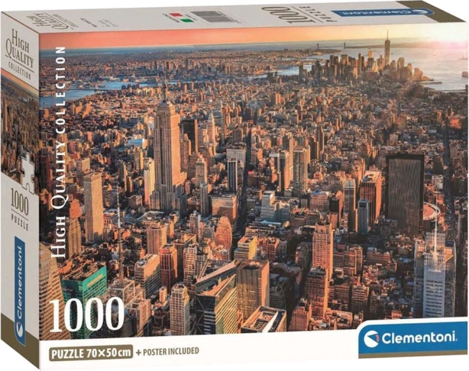 Dėlionė CLEMENTONI New York – vaizdas į Manhataną, 1000 dalių