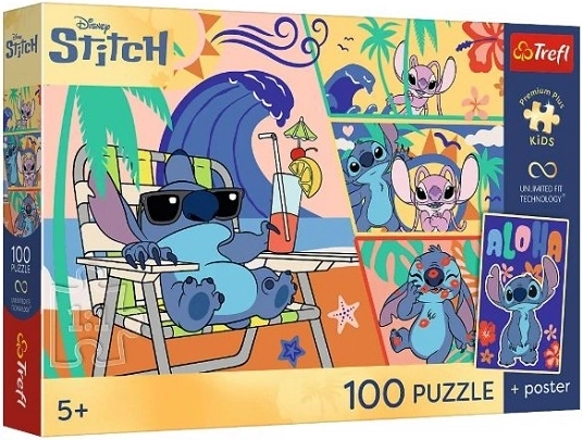 Premium puzzle pro for kids Lilo & Stitch – Beach Days 100 pieces