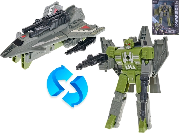 Transformuojamas naikintuvas – robotas vaikams