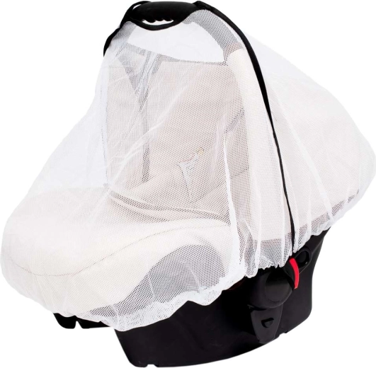 Universali automobilinės kėdutės tinklelis nuo vabzdžių New Baby Basic, baltas