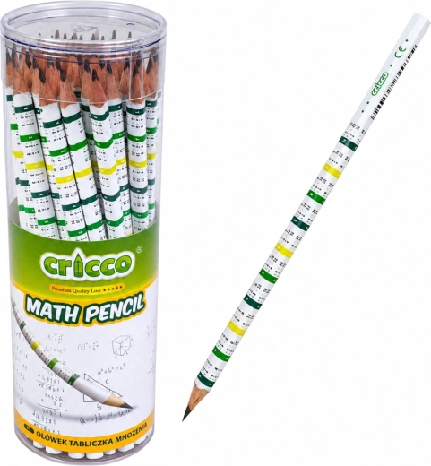 Triangular HB pencil with multiplication table CRICCO - 1 piece