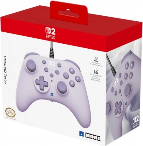 HORIPAD Turbo Wired Controller for Nintendo Switch in Lavender