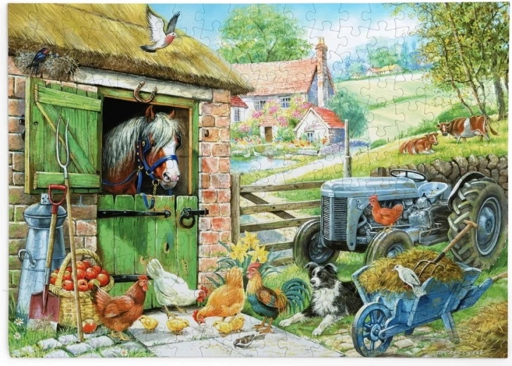 Colorful farm life design