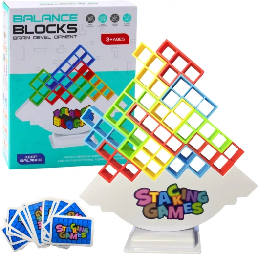 Balansuojantis Tetris bokštas – vikrumo ir loginis žaidimas vaikams