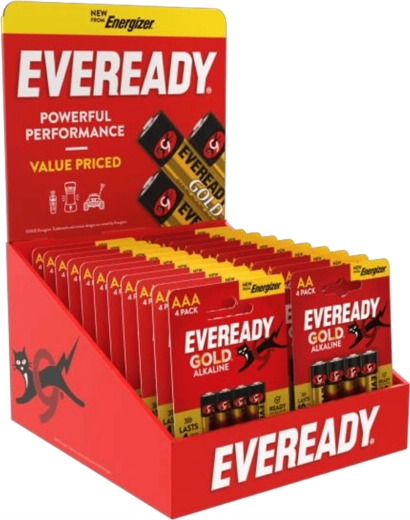 Energizer Eveready prekystalinis baterijų AA/AAA stendas