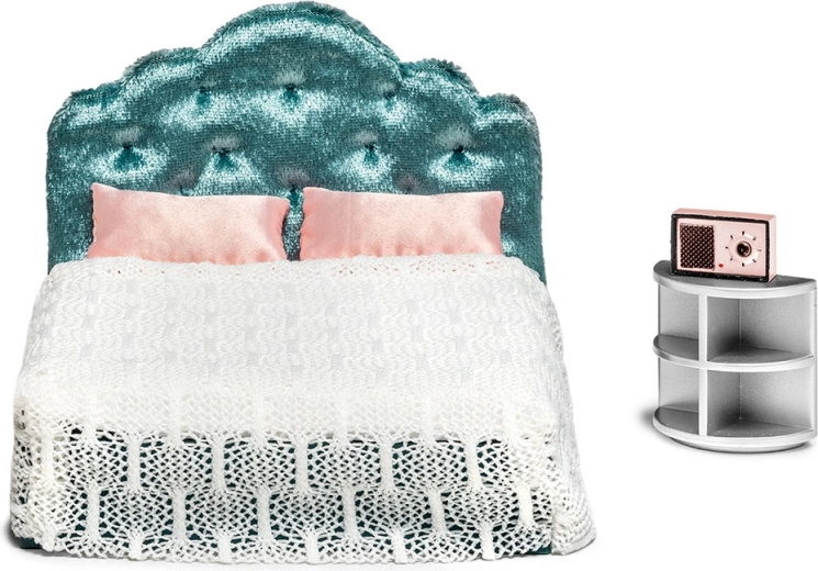 Lundby lėlių namelio miegamojo baldai