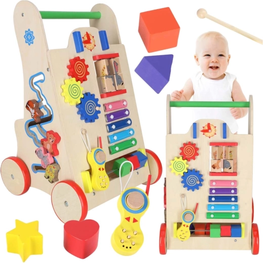 Wooden Walker with Activities 6-in-1