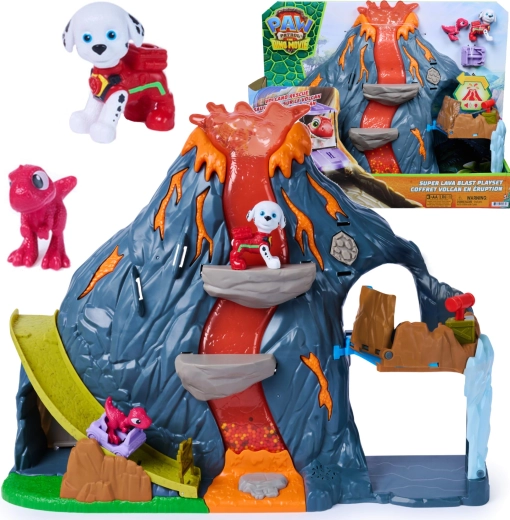 Spin Master PAW Patrol: The Movie – Dinosaurs – interactive volcano Super Lava Blast with lights and sounds