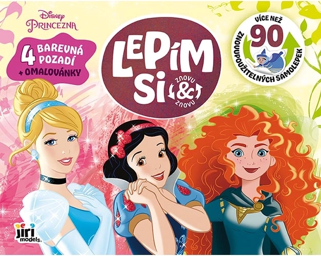 Disney Princesses – reusable static stickers and coloring pages