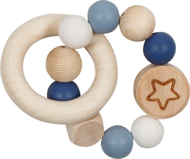 Sensorinis lytėjimo žiedas su elastine žvaigžde goki baby – 1 vnt.