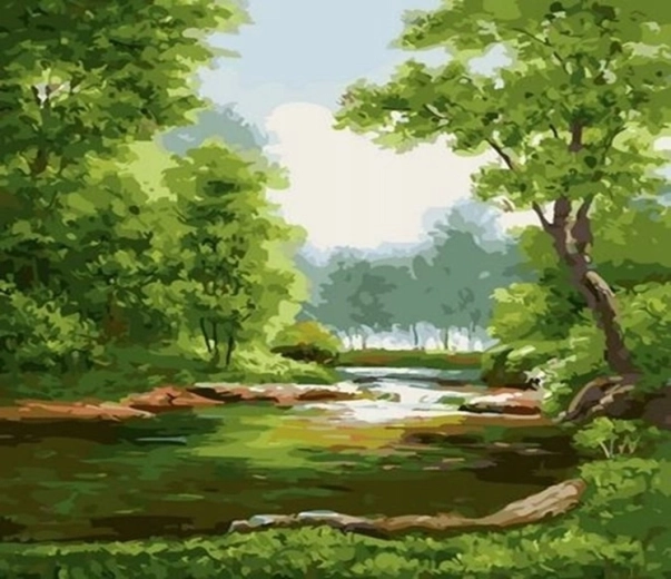 Norimpex Paint by Numbers Forest 40 x 50 cm