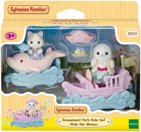 Sylvanian Families jūros transporto priemonės ir mažylių figūrėlės pramogų parke