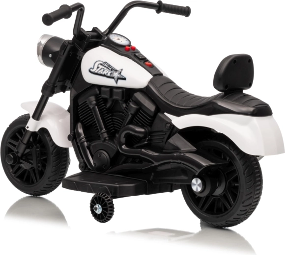 Vaikiškas elektrinis motociklas Star baltas