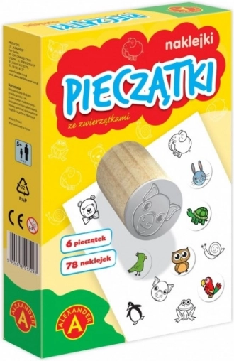 Maži antspaudukai ir lipdukai su gyvūnais