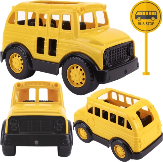 Linksmas mokyklinio autobuso motyvas