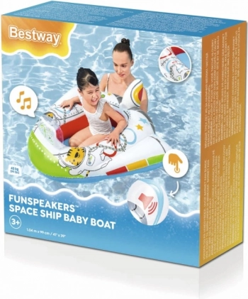 Pripučiamas laivelis Bestway Funspeakers Kosminis laivas