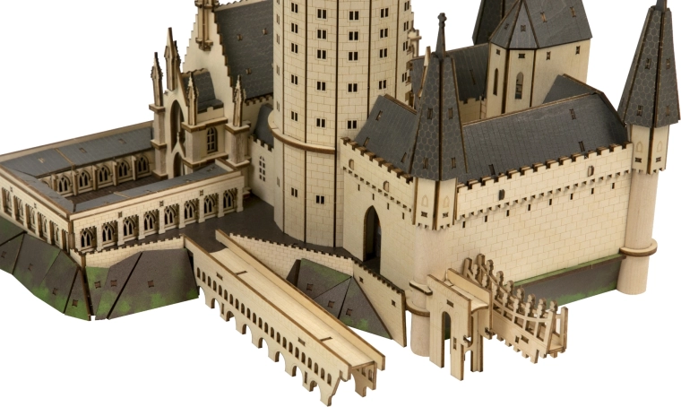 Precision-cut wood and interactive features