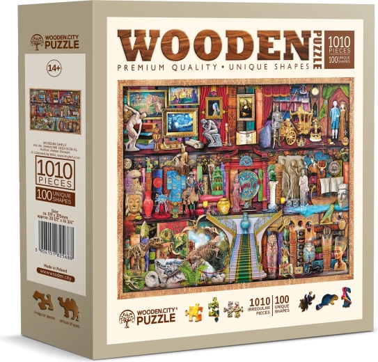 WOODEN CITY Wooden Puzzle Museum Shelves 1010 pieces