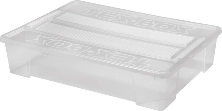 Plastikinė daiktų laikymo dėžė su dangčiu HEIDRUN TexBox 60 l