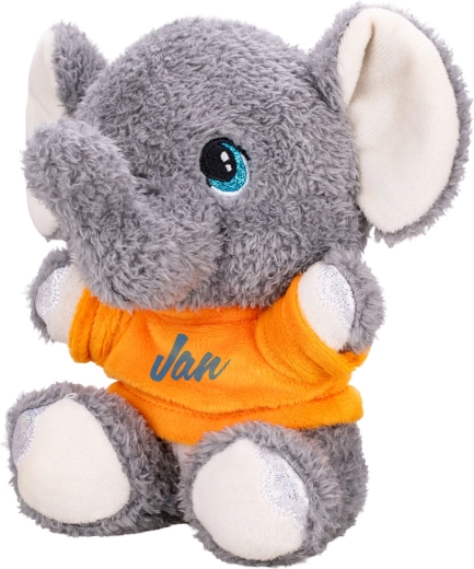 Plush Elephant 17 cm with T-shirt