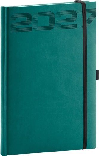 Notique weekly diary Aprint Top 2027 turquoise 15 × 21 cm
