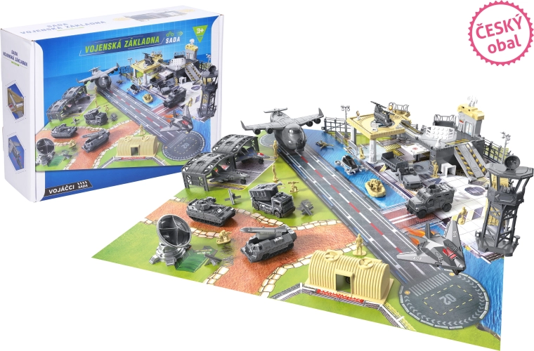 Military Base with Airplane