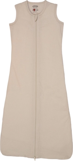 Lodger cotton sleeping bag Hopper sleeveless seersucker birch 50/62