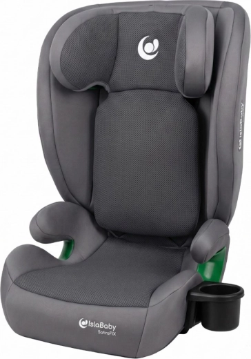 IslaBaby SafiroFix i-Size automobilinė kėdutė 100–150 cm (15–36 kg) ISOFIX mesh grey
