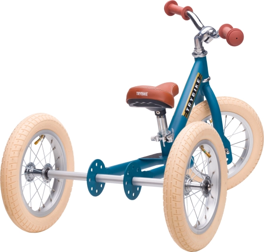 2-in-1: tricycle for confidence, two-wheeler for balance