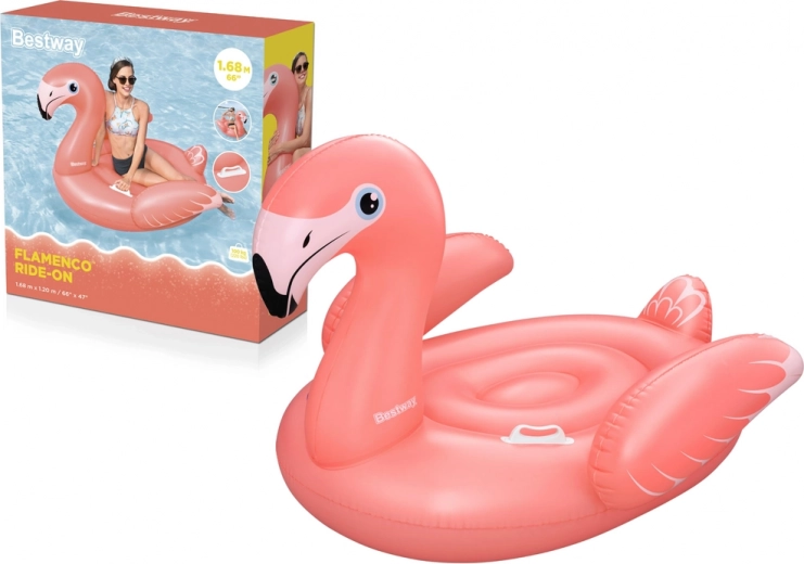 Pripučiamas flamingas 168 x 120 cm Bestway