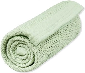 Vinter & Bloom blanket Soft Grid Organic tender green
