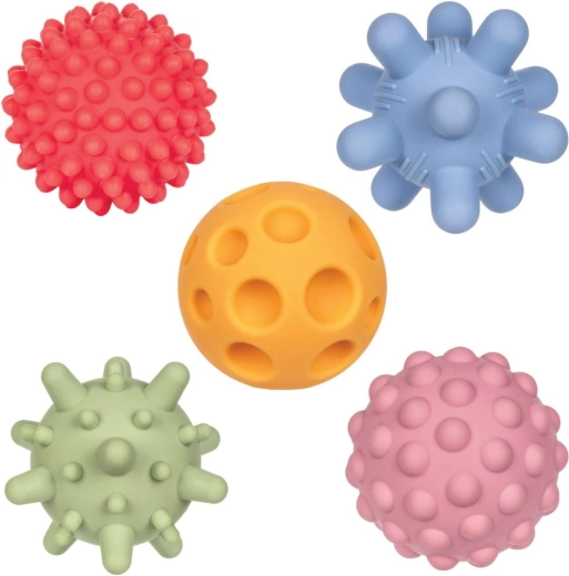 Įvairios tekstūros, spalvos ir dydžiai