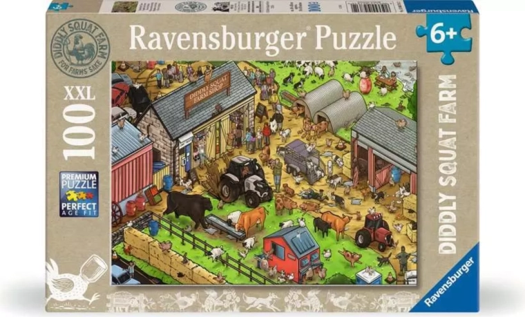 Ravensburger Diddly Squat Farm Shop XXL puzzle, 100 pieces
