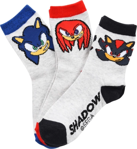Set of 6 pairs of children's Sonic the Hedgehog socks