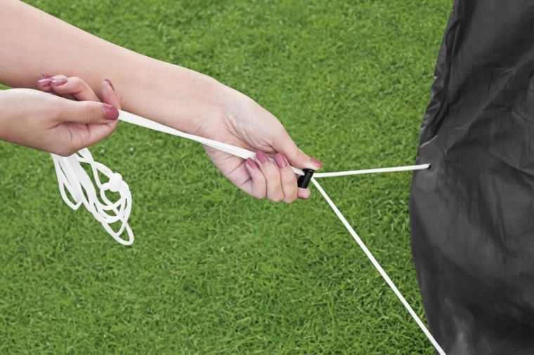 Secure fastening with a cord