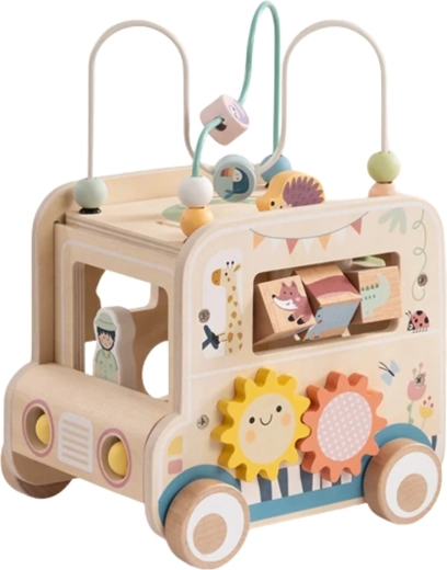 Formų rūšiavimas ir besisukančios kaladėlės su gyvūnais