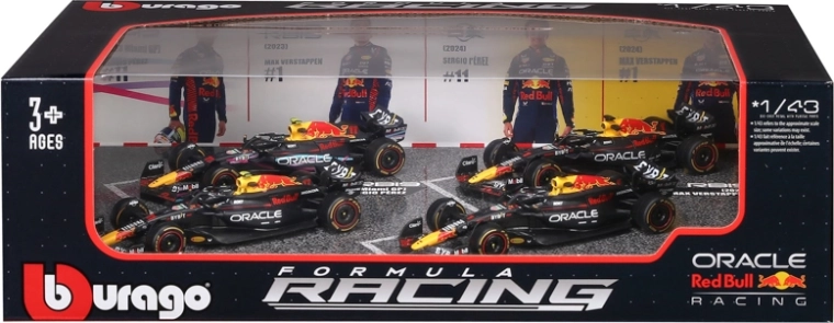 Riboto leidimo 4 Red Bull Racing bolidų rinkinys