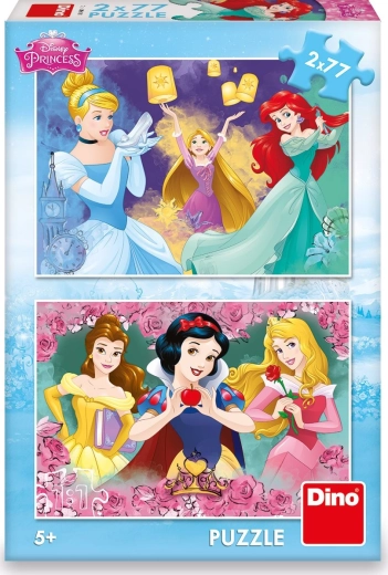 Vaikiškos dėlionės Disney princesės 2×77 detalių