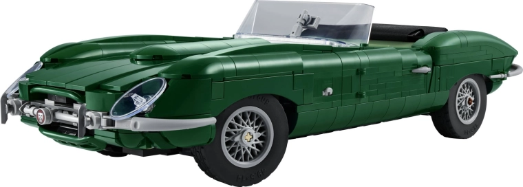 Ikoniškas Jaguar E-Type siluetas