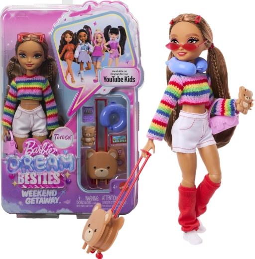 Barbie Dream Besties Teresa – fashion doll for a weekend getaway with accessories