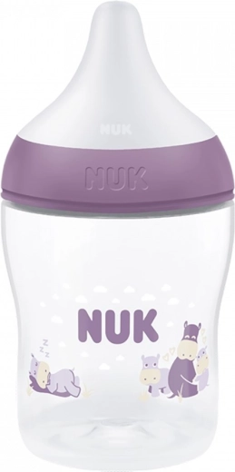 Kūdikių buteliukas NUK Perfect Match Temperature Control 150 ml Hippo