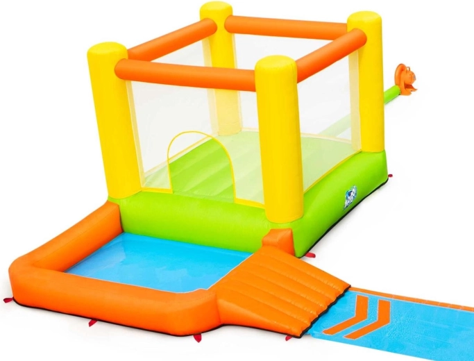 Bestway pripučiamas žaidimų centras H2OGO! su čiuožykla ir brizgavimo baseinėliu 662 × 300 × 150 cm