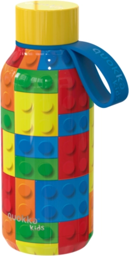 Nerūdijančio plieno termogertuvė Quokka Kids solid color bricks su kilpele, 330 ml